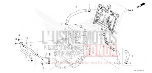 FLEXIBLE DE RADIATEUR/TUYAU D'EAU CMX1100AS de 2025
